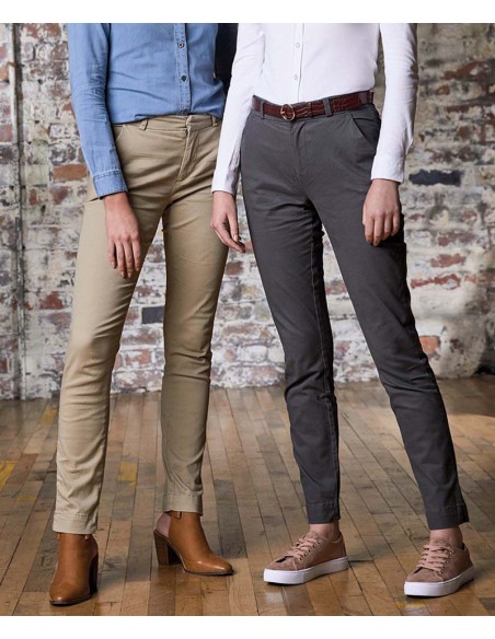 AWDis So Denim Women's Lily slim chinos