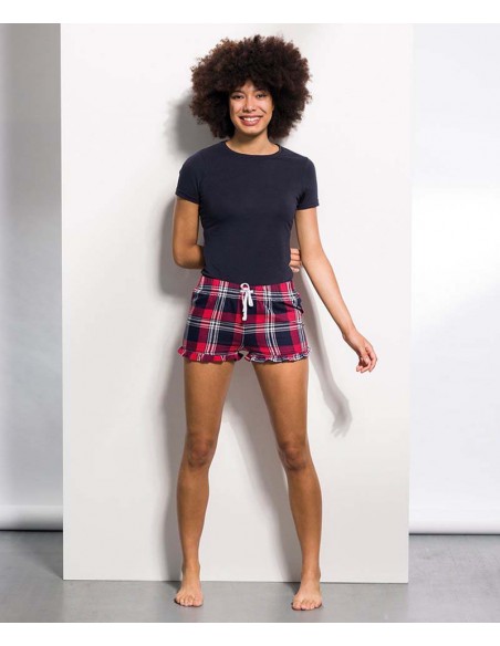 SF Women's tartan frill shorts