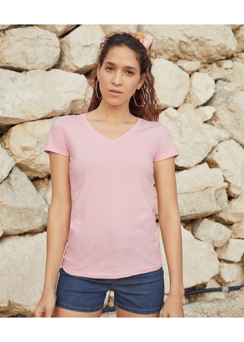 Fruit of the Loom Women's valueweight v-neck T