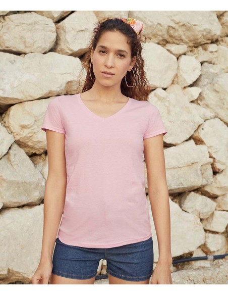 Fruit of the Loom Women's valueweight v-neck T