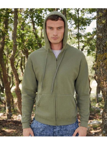 Fruit of the Loom Classic 80/20 hooded sweatshirt jacket