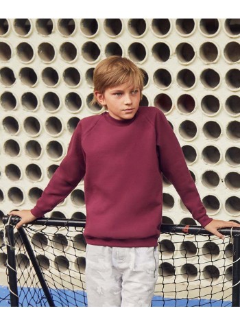 Fruit of the Loom Kids classic raglan sweatshirt