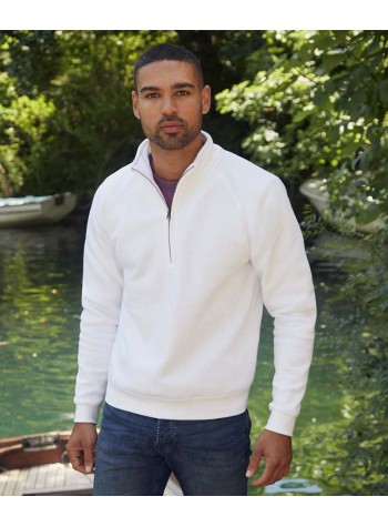 Fruit of the Loom Premium 70/30 zip-neck sweatshirt
