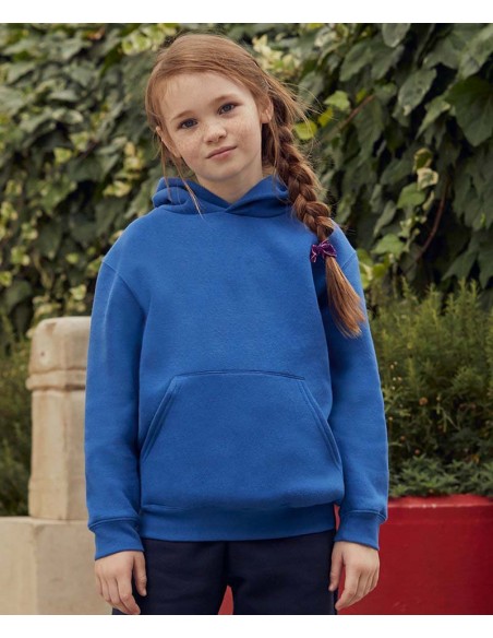 Fruit of the Loom Kids premium hooded sweatshirt