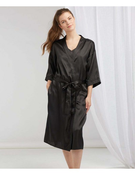 Towel City Women's satin robe