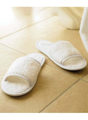 Towel City Classic terry slippers (open-toe)