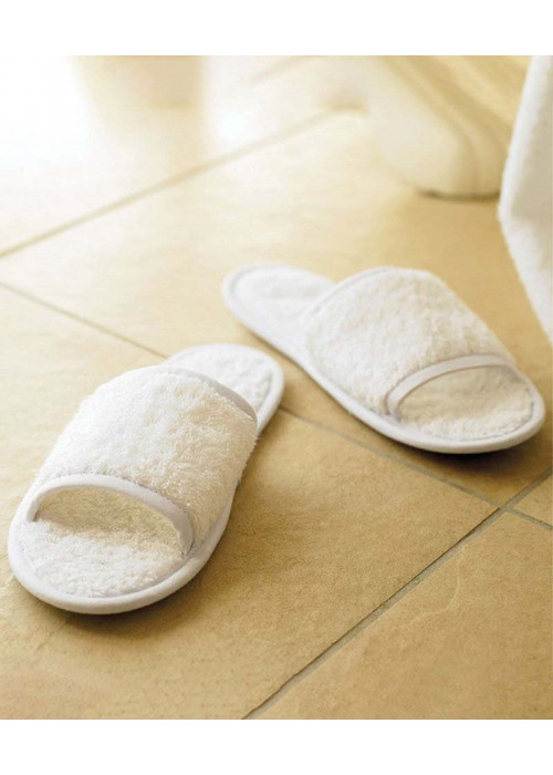 Towel City Classic terry slippers (open-toe)