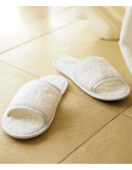 Towel City Classic terry slippers (open-toe)