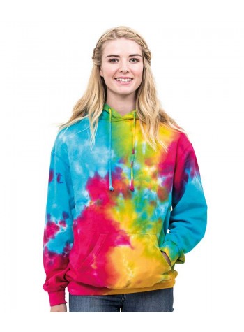 Colortone Rainbow tie-dye hoodie