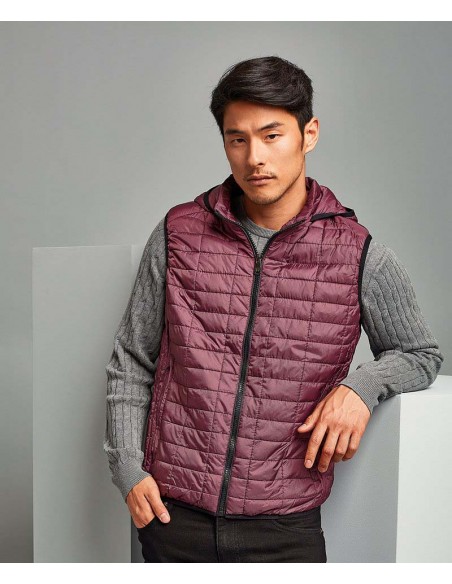 2786 Honeycomb hooded gilet