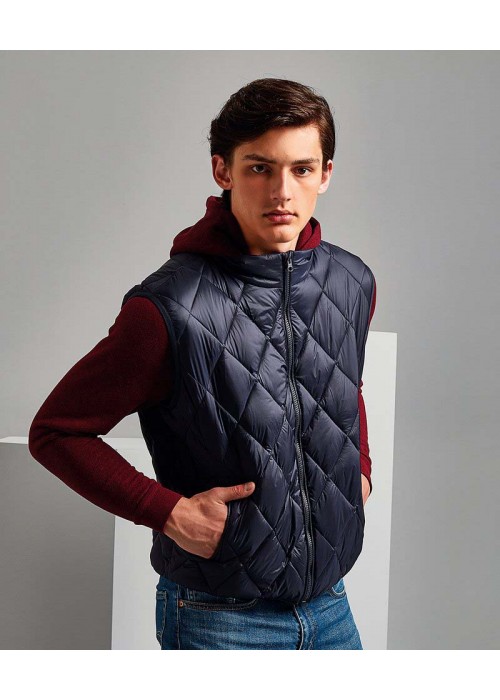 2786 Diamond pane padded gilet