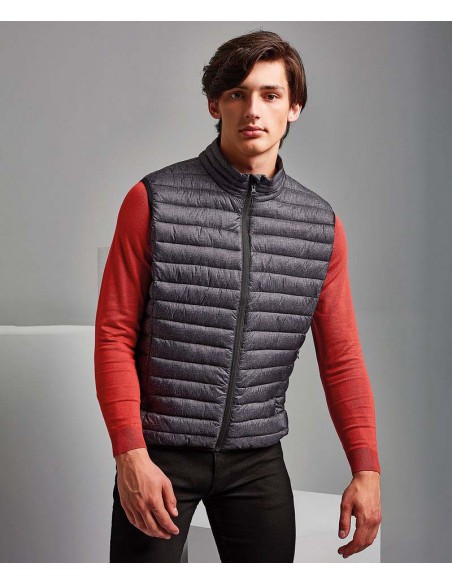 2786 Melange padded gilet