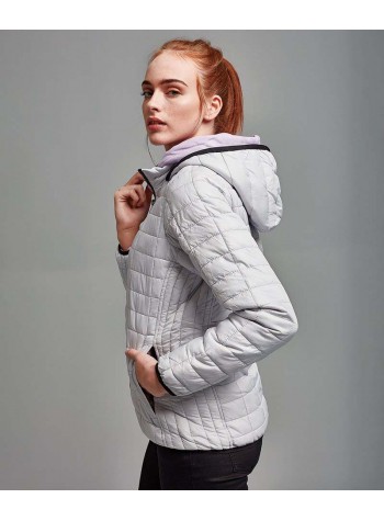 2786 Women's honeycomb hooded jacket