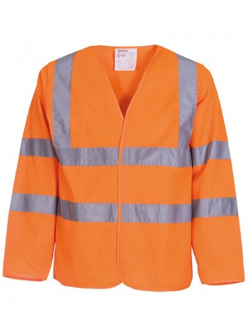 Yoko Hi-vis long sleeve waistcoat (HVJ200)