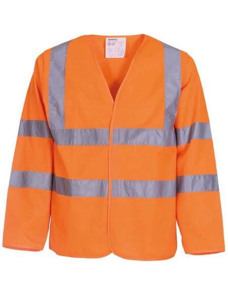 Yoko Hi-vis long sleeve waistcoat (HVJ200)