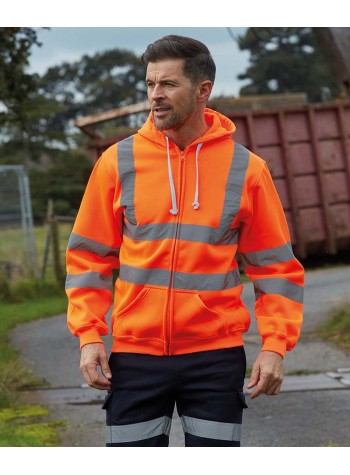 Yoko Hi-vis zip hoodie (HVK07)