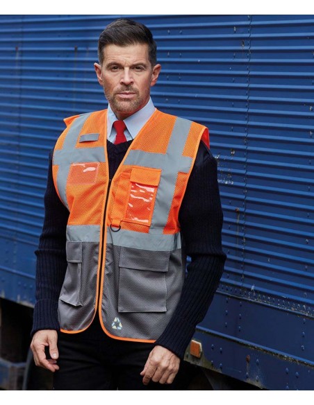 Yoko Hi-vis top cool open-mesh executive waistcoat (HVW820)