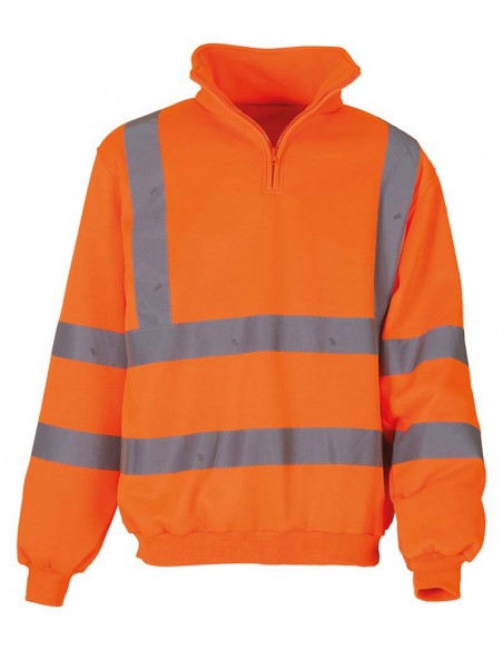 Yoko Hi-vis ¼ zip sweatshirt (HVK06)