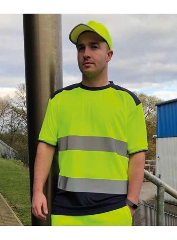 Yoko Hi-vis two-tone t-shirt (HVJ400)