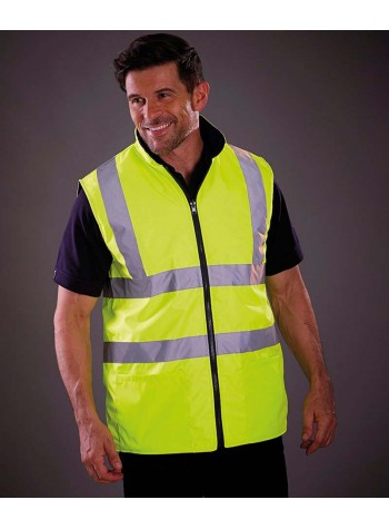 Yoko Hi-vis reversible fleece bodywarmer (HV008F)