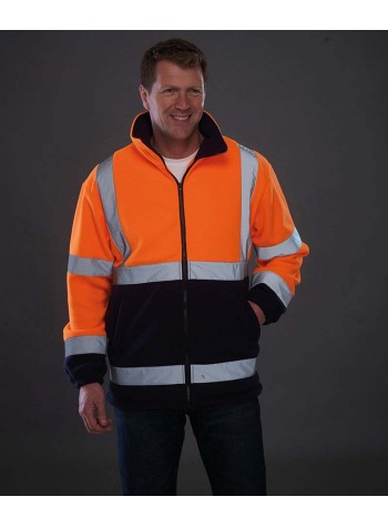 Yoko Hi-vis heavyweight fleece jacket (HVK08)