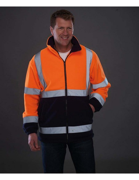 Yoko Hi-vis heavyweight fleece jacket (HVK08)