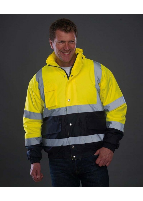 Yoko Hi-vis two-tone bomber jacket (HVP218)