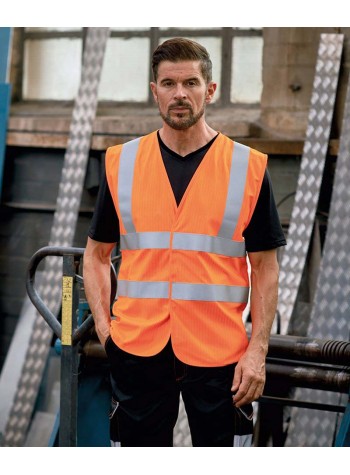 Yoko Hi-vis flame-retardant anti-static waistcoat (HVW100ASFR)
