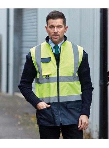 Yoko Hi-vis padded bodywarmer (HV005)