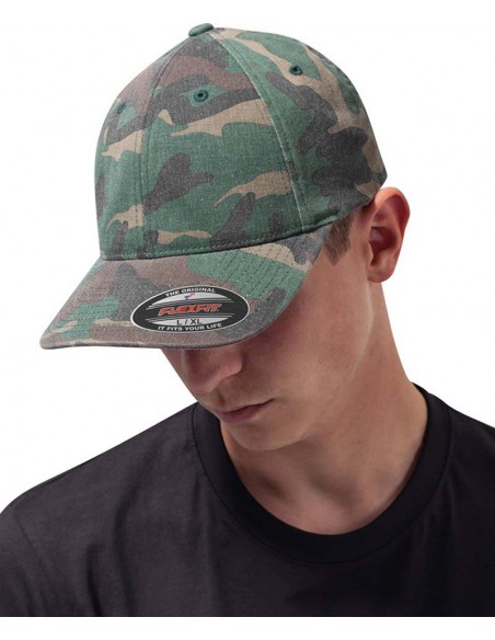Flexfit by Yupoong Flexfit Garment Washed Camo Cap (6977CA)