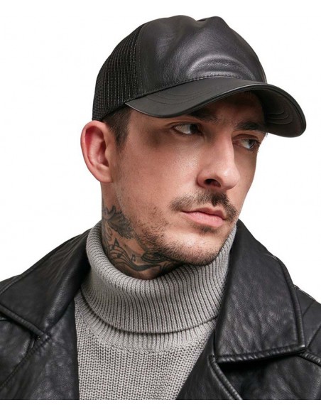 Flexfit by Yupoong Leather trucker