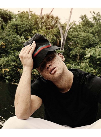 Flexfit by Yupoong Stripe bucket hat (5003S)