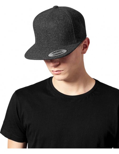 Flexfit by Yupoong Melton wool snapback (6689M)