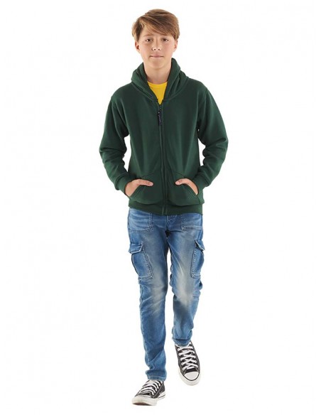 Uneek Clothing Childrens classic full zip hooded sweatshirt