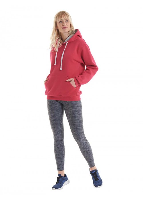 Uneek Clothing Contrast hooded sweatshirt