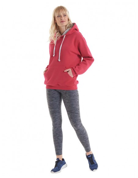 Uneek Clothing Contrast hooded sweatshirt