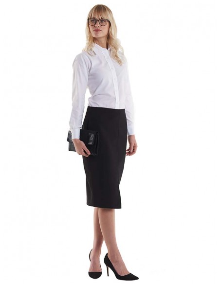 Uneek Clothing Ladies pinpoint oxford full sleeve shirt
