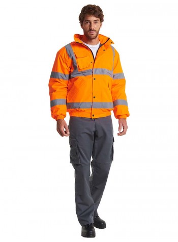 Uneek Clothing High visibility bomber jacket