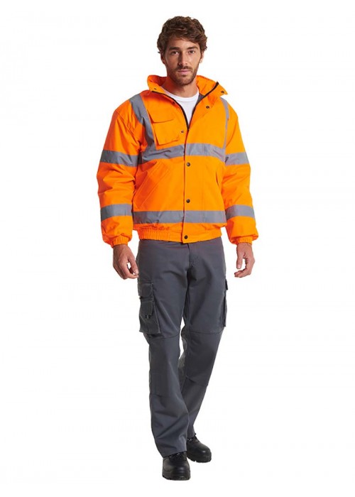 Uneek Clothing High visibility bomber jacket