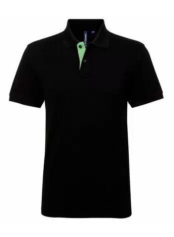 Asquith & Fox Men's classic fit contrast polo 2
