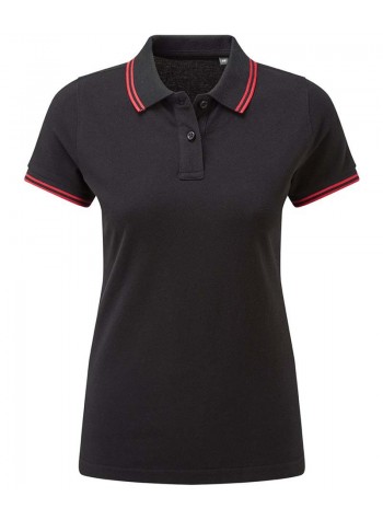 Asquith & Fox Women's classic fit tipped polo 2