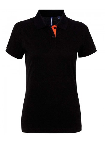 Asquith & Fox Women's contrast polo 2