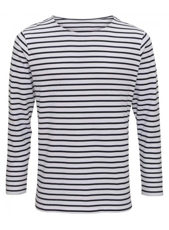 Asquith & Fox Men's Marinière coastal long sleeve tee 2