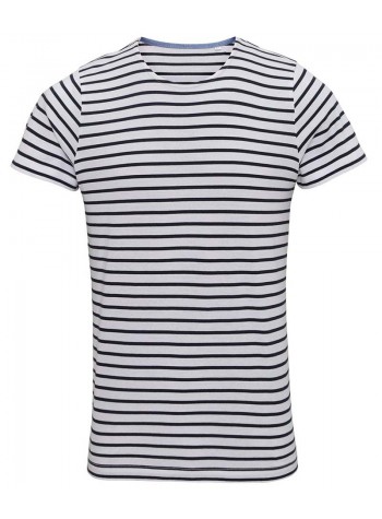 Asquith & Fox Men's Marinière coastal short sleeve tee 2