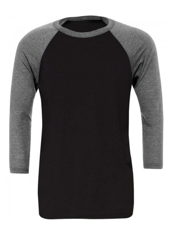 Bella+Canvas Unisex triblend ¾ sleeve baseball t-shirt 2