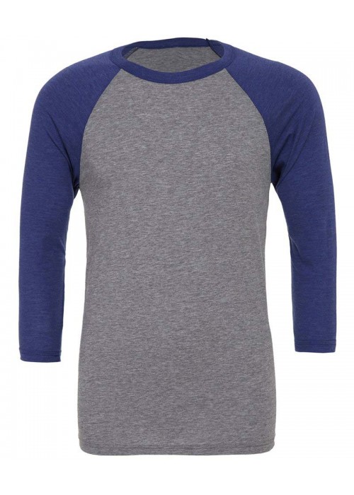 Bella+Canvas Unisex triblend ¾ sleeve baseball...