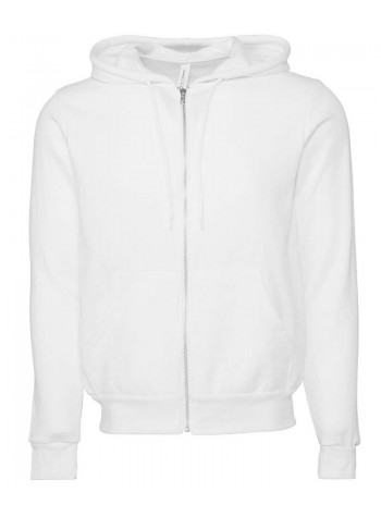 Bella+Canvas Unisex polycotton fleece full zip hoodie