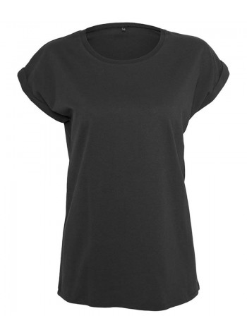 Build Your Brand Women's extended shoulder tee 2