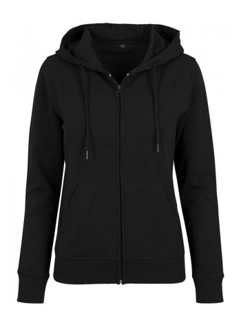 Build Your Brand Women's terry zip hoodie 2