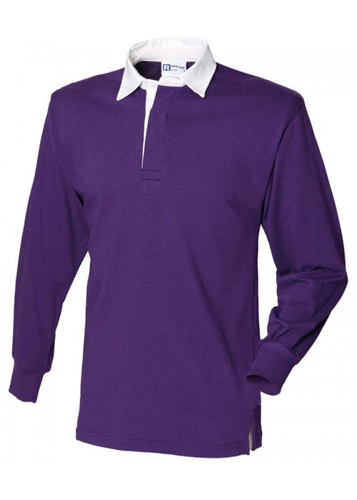 Front Row Long sleeve plain rugby shirt